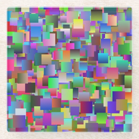 Patches Glass Onderzetter Glazen Onderzetter (Voorkant)