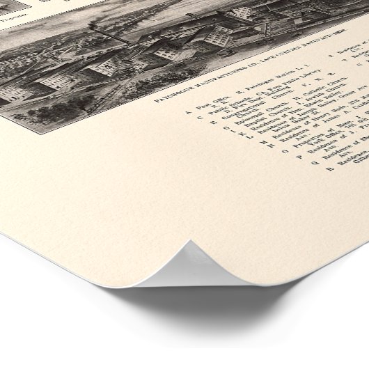 Patchogue, NY Panoramic Map - 1906 Poster (Hoek)