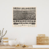 Patchogue, NY Panoramic Map - 1906 Poster (Keuken)