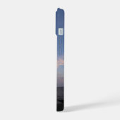 Patchogue-vuurtoren bij zonsondergang iPhone 15 case (Linkerkant)
