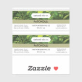 Patchouli Essentiële Oliën Geurstof Flesetiket Sticker (Vel)