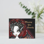 Patchouli Gothic Faery Fantasy Briefkaart (Staand voorkant)