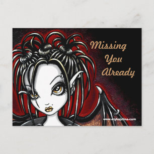 Patchouli Gothic Faery Fantasy Briefkaart