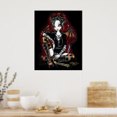 Patchouli Gothic Incense Faerie Fantasy Poster (Keuken)