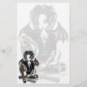 "Patchouli" Gothic Incense Fairy Art Stationery Briefpapier (Voorkant)