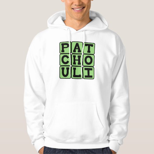 Patchouli, Hippie Olie Hoodie (Voorkant)
