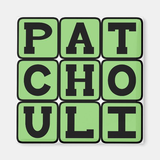Patchouli, Hippie Olie Magneet (Voorkant)