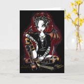 Patchouli rode en gouden wierook fee Kaart (Gele Bloem)