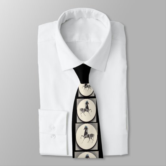 patchpaardendruk stropdas (Gebonden)