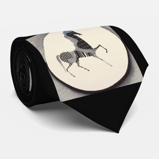 patchpaardendruk stropdas (Opgerold)