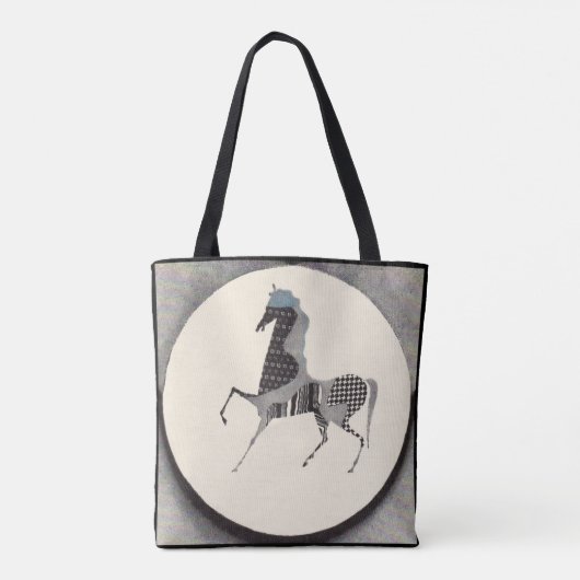 patchpaardendruk tote bag (Achterkant)
