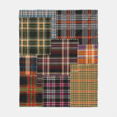 patchwerkpatronen, tartan-ontwerp, oppervlak fleece deken (Voorkant)