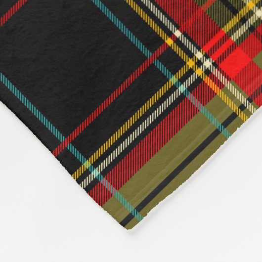 patchwerkpatronen, tartan-ontwerp, oppervlak fleece deken (Hoek)