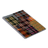 patchwerkpatronen, tartan-ontwerp, oppervlak notitieboek (Rechterzijde)
