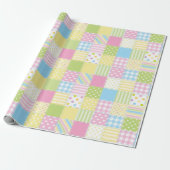 Patchwerkpatronen voor pasta's cadeaupapier (Uitgerold)