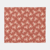 Patchwerkpatroon beer fleece deken (Voorkant (Horizontaal))