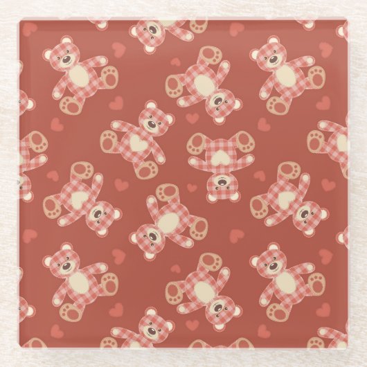 Patchwerkpatroon beer glazen onderzetter (Voorkant)