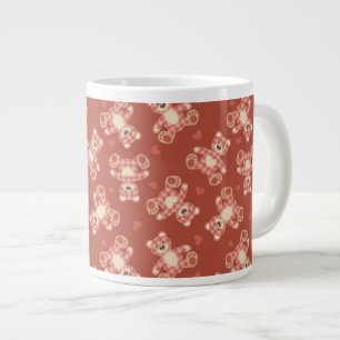 Patchwerkpatroon beer grote koffiekop