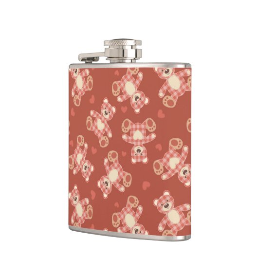 Patchwerkpatroon beer heupfles (Links)