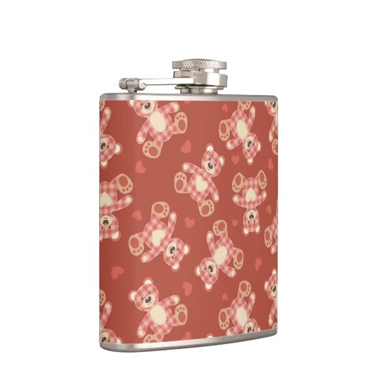 Patchwerkpatroon beer heupfles (Rechts)