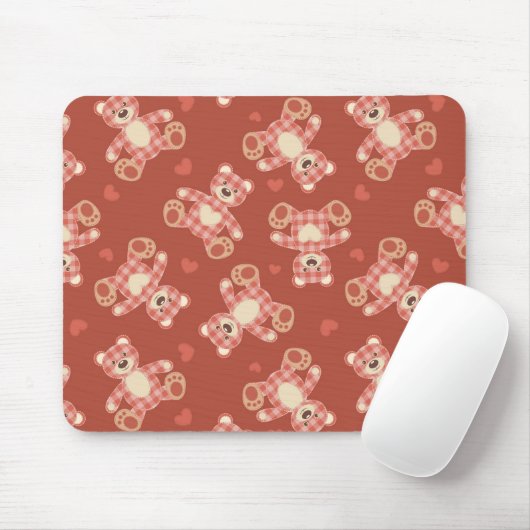 Patchwerkpatroon beer muismat (Met muis)