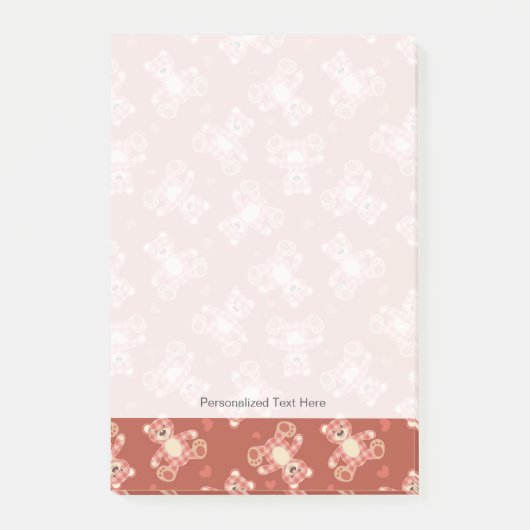 Patchwerkpatroon beer post-it® notes (Voorkant)