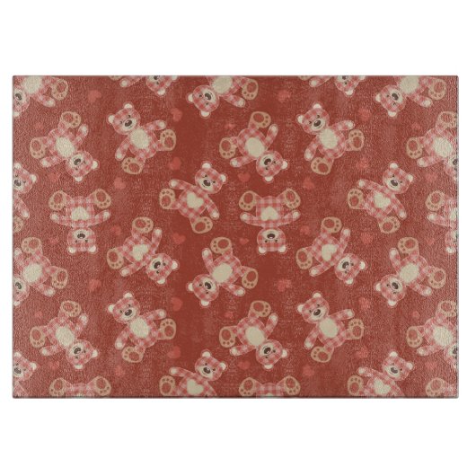 Patchwerkpatroon beer snijplank (Voorkant)