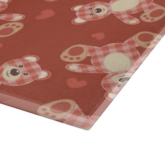 Patchwerkpatroon beer snijplank (Hoek)