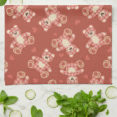 Patchwerkpatroon beer theedoek (Gevouwen)