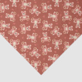 Patchwerkpatroon beer tissuepapier (Detail)