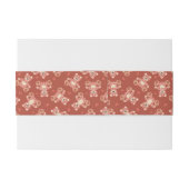 Patchwerkpatroon beer uitnodigingen wikkel (Achterkant Voorbeeld)