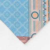 Patchwerkpatroon van de luie stam fleece deken (Hoek)