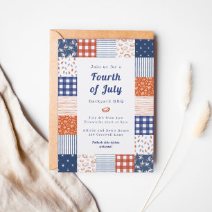 Patchwork 4e juli BBQ Kaart
