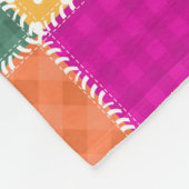 Patchwork achtergrond: Diverse Patroon Mix Fleece Deken (Hoek)