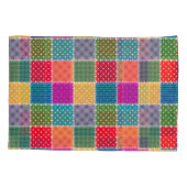Patchwork achtergrond: Diverse Patroon Mix Kussensloop (Achterkant)