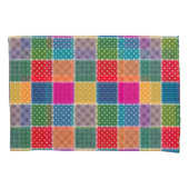Patchwork achtergrond: Diverse Patroon Mix Kussensloop (Voorkant)