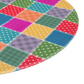 Patchwork achtergrond: Diverse Patroon Mix Snijplank (Hoek)
