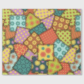 patchwork-achtergrond met verschillende patronen cadeaupapier (Vlak)