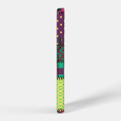 patchwork-achtergrond met verschillende patronen iPhone hoesje (Rechterkant)