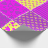 patchwork achtergrond met verschillende patronen k cadeaupapier (Hoek)