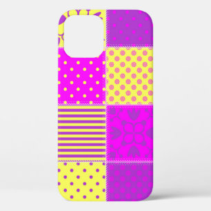 patchwork achtergrond met verschillende patronen k Case-Mate iPhone case