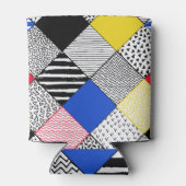 Patchwork achtergrond: vogels, stippen. blikjeskoeler (Achterkant)