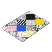 Patchwork achtergrond: vogels, stippen. notitieboek (Linkerzijde)