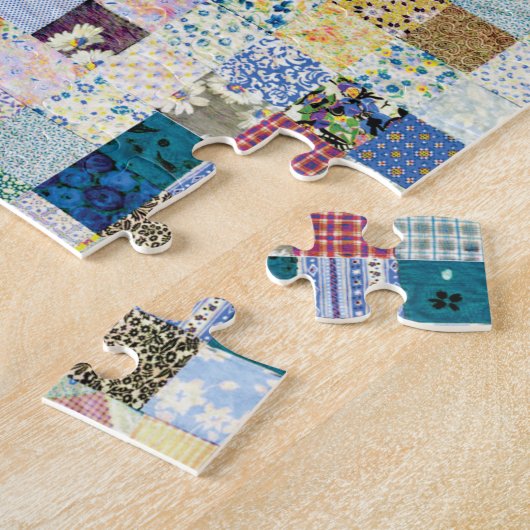 Patchwork Afdrukvervagen Legpuzzel (Zijkant)