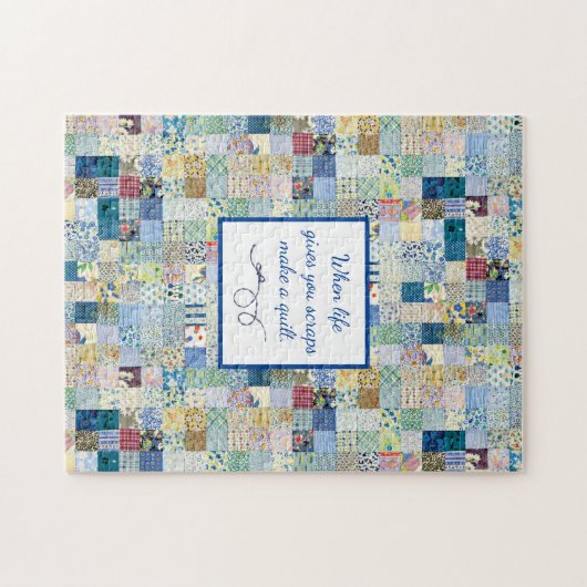 Patchwork Afdrukvervagen Legpuzzel (Horizontaal)