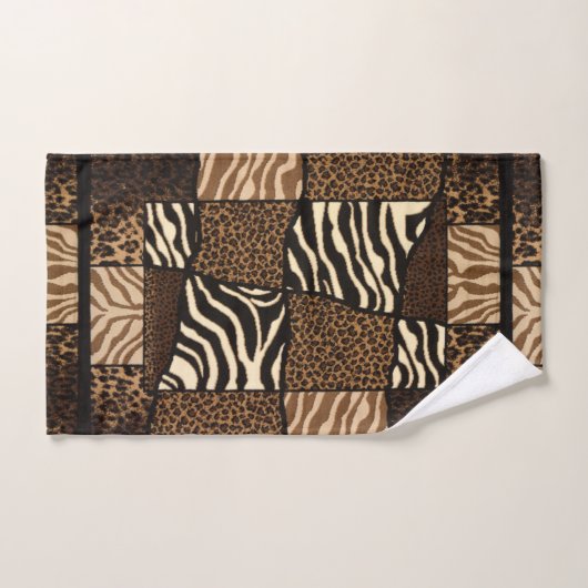 Patchwork Afrikaans dierenpatroon – vet en culture Bad Handdoek (Handdoek)