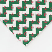 Patchwork Algerije Vlag Patroon Fleece Deken (Hoek)