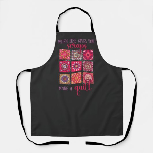 Patchwork Ambacht en Kunst Schort (Voorkant)