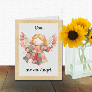 Patchwork Angel Bedankkaart