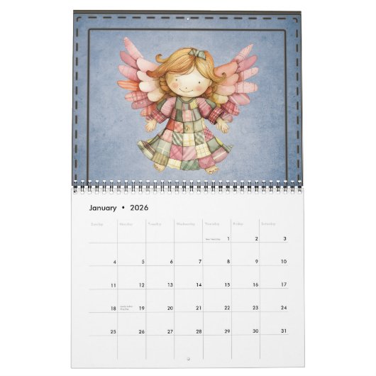Patchwork Angel Fairy Kalender (Jan 2026)